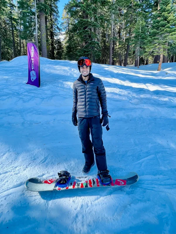 Snowboarding in the Sierras