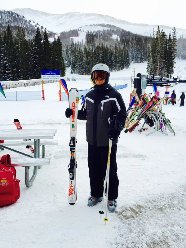 Skiing day at Loveland, Colorado