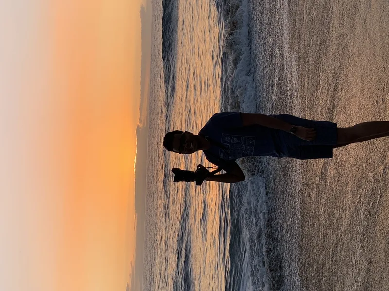 Sunset photography at the beach